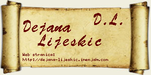 Dejana Lijeskić vizit kartica